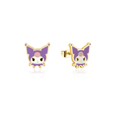 Techzone Geelong ECC Sanrio Hello Kitty Kuromi Stud Earrings Gold